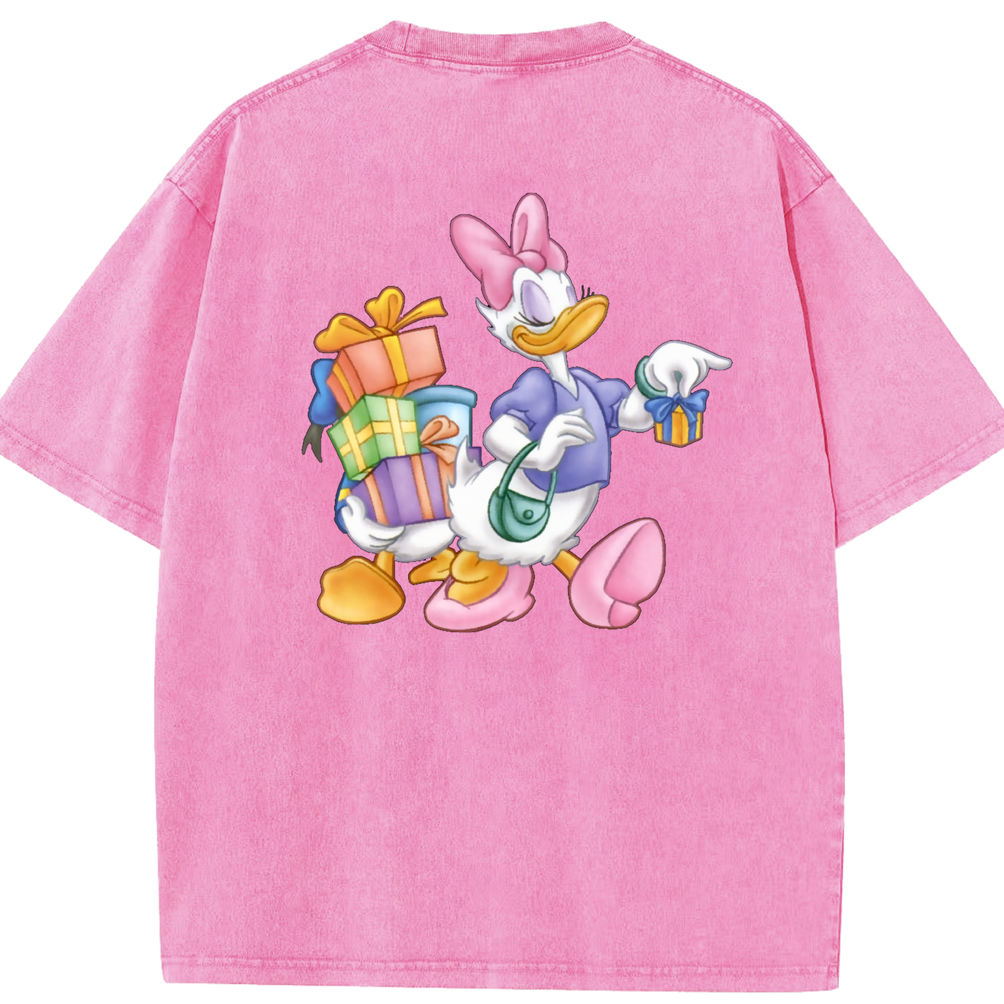 （画像用） ミッキーマウス Mickey Mouse 綿100% ヴィンテージ風 半袖Tシャツ（背面プリント）